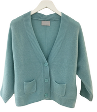 Lade das Bild in den Galerie-Viewer, Hemisphere Strickjacke blue Summer
